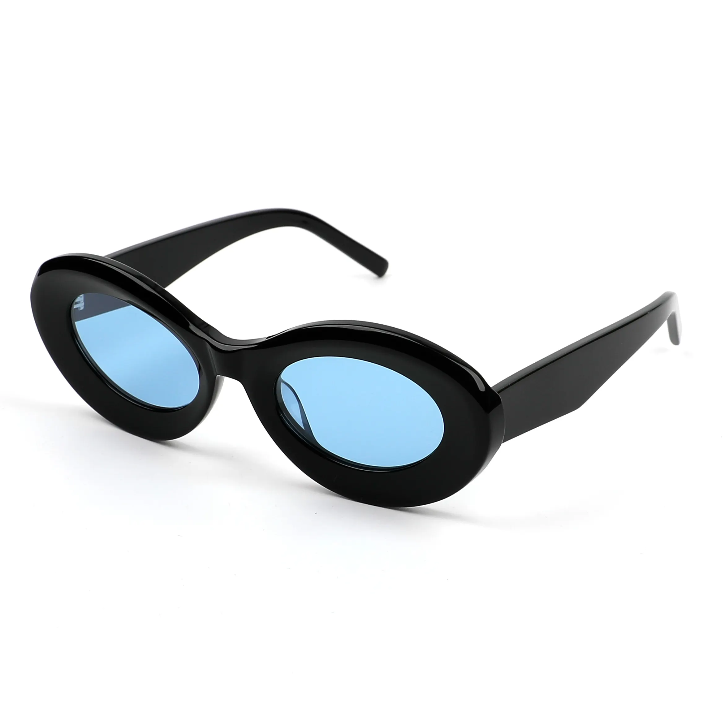 أحدث نظارة شمسية من سيفيير رجالي وحريمي بألوان زاهية وبجودة عالية بإطار بيضاوي من مادة الأسيتات CR39 UV400 نظارة شمسية مستقطبة لعام 2024