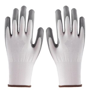 قفازات واقية من البولي يوريثان الرمادي مضادة للقطع 15G، قفازات واقية رمادية من HPPE من الشركات المصنعة - Product Image 2