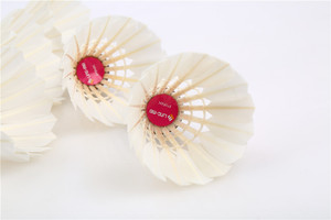 <span class=keywords><strong>LING</strong></span>-MEI màu hồng ngỗng lông (12 pcs) cầu lông cầu lông birdies con thoi lingmei Hồng <span class=keywords><strong>ling</strong></span> Mei hồng cho giải đấu tập thể dục - Product Image 3