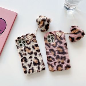 Funda de Teléfono Móvil Hecha a Mano con Estampado de Leopardo, de Tela Suave y con Colgante de Corazón, a Prueba de Golpes, para <span class=keywords><strong>11</strong></span>, Venta al Por Mayor de Fábrica - Product Image 4