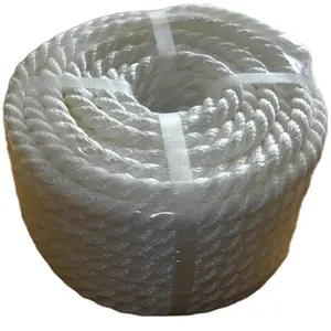 Nylon 3 strands twisted Anchor line with thimble in coils packing