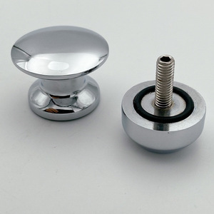 Kellyto T108 Single Hole Bathroom Handle Chrome Spherical <b>Shower</b> Door Accessory - Product Image 2