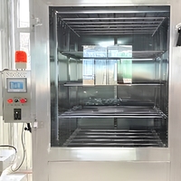 Machine de fumage et de cuisson à vapeur pour viande et poisson froid, avec contrôle PLC, pour saucisses, à gaz