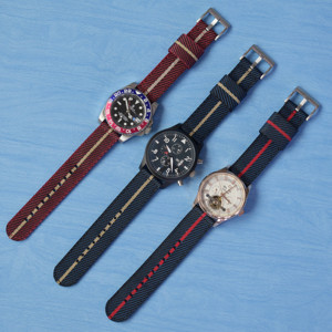 Correa de <span class=keywords><strong>Reloj</strong></span> Jettda Charm de 20 mm y 22 mm, Color Personalizado Disponible, Nueva Correa de Nailon con Patrón de Sarga Tejida - Product Image 2