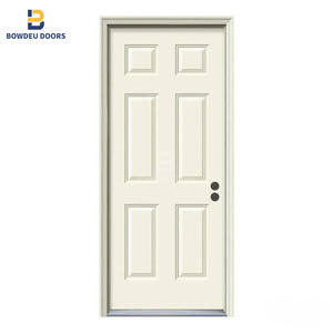 30 pulgadas X 80 en 6 Panel Colonist Imprimado mano derecha texturizada núcleo sólido moldeado compuesto MDF puerta Interior precolgada única - Product Image 4