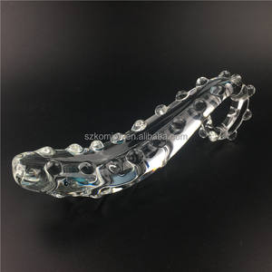 Komioh-consolador anal de 17cm para adultos, juguete sexual realista de cristal transparente, nuevo diseño - Product Image 2