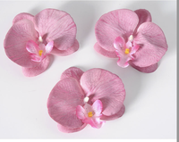 Têtes de fleurs d'orchidées en soie faites à la main de 11 cm, Phalaenopsis en vrac pour bouquets de mariée DIY, pinces à cheveux de remise de diplôme, décoration de mariage