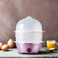 Machine à œufs automatique miniature portable pour la maison, en acier inoxydable électromécanique, pour faire bouillir les œufs rapidement