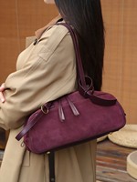 Style Vintage en cuir véritable Bowling sous les bras sacs à bandoulière femmes pochette de luxe sac à main à la mode sacs latéraux avec deux poignées