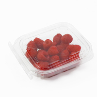 Boîtes alimentaires en PET à clapet, emballage inviolable pour fruits secs, salades de fruits, noix et biscuits