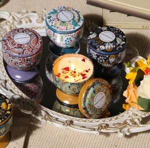 Velas Aromáticas de Cera de Soya LANJO de Lujo, Estilo Árabe de Oriente Medio, con Caja de Regalo para Decoración del Hogar y Ramadán - Product Image 1