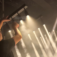 Projecteurs LED de scène sans fil réglables Marslite Professional 4x10W à batterie, éclairage intérieur COB pour théâtre