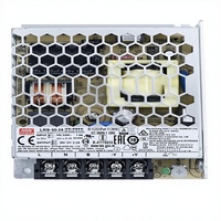 Fuente de Alimentación Conmutada LED de Alta Calidad Mean Well LRS-50-12 50W 48V 1.1A 90% de Eficiencia, Salida Única, Riel DIN Industrial