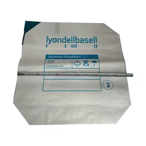 Laminage imprimant le sac jumbo de valve d'emballage de ciment de 20kg 25kg 50kg avec le port de valve de film bleu de PE