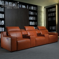 Fauteuils de cinéma multifonctionnels de luxe personnalisés pour home cinéma, inclinables électriquement, avec appuie-tête motorisé