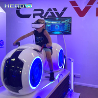 Simulateur de course de moto VR HEROVR Mini, facile à utiliser, pour parc d'attractions, maison, divertissement intérieur/extérieur, en métal, 14 jeux