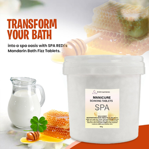 Comprimés effervescents à dissolution rapide aux herbes pour bain de pieds, soin spa manucure pédicure, soin des ongles rafraîchissant pour salon et usage domestique - Product Image 5