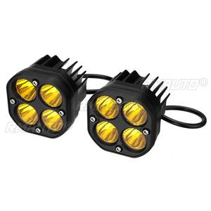 Barre lumineuse de travail LED 40W, phare antibrouillard ambre, projecteur pour VTT, voiture, 4x4, camion tout-terrain, montage encastré, tracteur, moto - Product Image 5