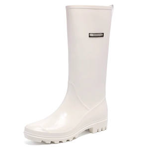 أحذية نسائية بلاستيكية مضادة للانزلاق مضادة للماء للبيع بالجملة أنيقة من Chelsea أحذية طويلة في الكاحل بطول منتصف الساق للسيدات - Product Image 4