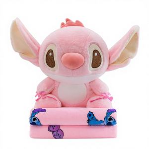 <span class=keywords><strong>Manta</strong></span> <span class=keywords><strong>de</strong></span> Peluche Corta <span class=keywords><strong>de</strong></span> Doble Uso con Diseño <span class=keywords><strong>de</strong></span> <span class=keywords><strong>Stitch</strong></span> <span class=keywords><strong>de</strong></span> Dibujos Animados, Dos en Uno, para Niños (7-14 Años), para Siesta con Aire Acondicionado - Product Image 1