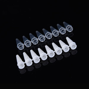 Yueside Pcr Eight Row <b>Tubes</b> 0.2ml Transparent Porcelain White Laboratory Consumables <b>Plastic</b> Test <b>Tubes</b> - Product Image 2