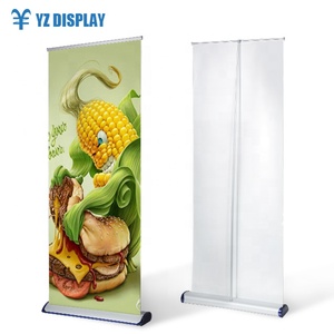 Tùy chỉnh nhà máy bán sỉ giá nhựa thép rộng cơ sở PVC quảng cáo đồ họa có thể thu vào cuộn lên biểu ngữ đứng - Product Image 4