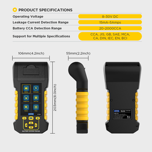Autool เครื่องทดสอบแบตเตอรี่รถยนต์ BT880ปรับปรุงความสามารถในการโหลดอายุเครื่องทดสอบแบตเตอรี่รถยนต์ - Product Image 6