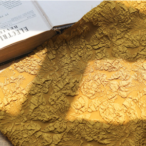 2023新款时尚多色染色花卉提花面料女装100% 涤纶染色面料 - Product Image 2