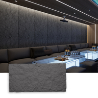 Panneau mural en mousse PU grande taille 1200x600, ignifuge B1, imperméable, revêtement mural en polyuréthane, feuilles de placage imitation pierre