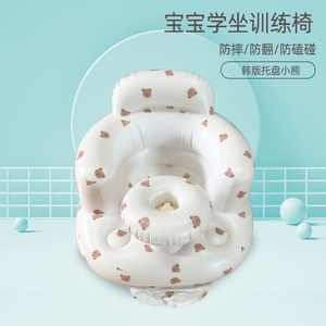 Silla de Alimentación Inflable Portátil de PVC para Bebés, Diseño Rústico, Cinturón de Seguridad, para Exteriores, Sala de Estar, Baño, Cocina, Dormitorio, Comedor - Product Image 5
