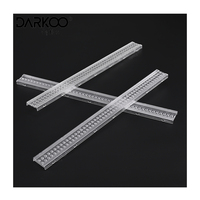 Lentille Led Linéaire 540mm pour Éclairage de Bureau Lentille Linéaire avec Clear 3535 Pmma Led Lentilles et Réflecteurs Lentille Linéaire Optique