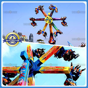 Compacto Spinning Adventure Ride | Construcción de acero y fibra de vidrio engrosada duradera - Product Image 2