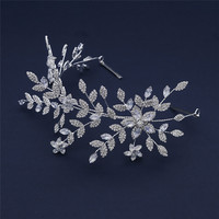 RE3896 Design Unique Luxe Zircon Cubique Diadème de Mariage Bandeau en Cristal pour Mariées