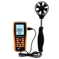 Anémomètre numérique GM8902, compteur de débit d'air, haute précision, résolution 0.001, instrument de mesure de la vitesse du vent et de la température, USB