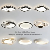 Plafonnier LED rond moderne à montage encastré pour salon, chambre, salle à manger, hôtel, décoration