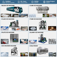 Machine à glace en blocs à refroidissement direct de 2 tonnes par jour, pour blocs de 5kg, 10kg, 15kg, 20kg, idéale pour les marchés de poissons, les ports et les usines de glace.