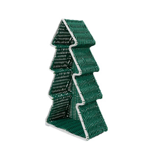 Adornos decorativos de PP personalizados para escritorio y mesita de noche, cestas de almacenamiento personalizadas, imitación de ratán impermeable para exportación. - Product Image 4