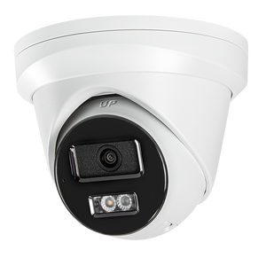 Stok Kanada OEM HITOSINO 5MP hi-connect mendukung lampu sorot hibrid pintar dan Alarm Audio IP Turret kamera POE - Product Image 1