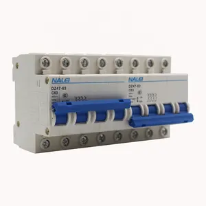 Interlocking Circuit Breaker DZ47-63/4P+4P 8P 63A Miniature Circuit Breaker Dual Power Manual Transfer Switch