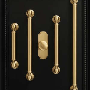 JoyLife Luxe Franse messing kleine kledingkastknoppen Amerikaans goud massief koperen ladeknoppen met één gat - Product Image 6