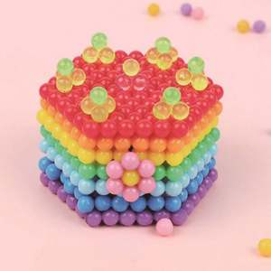 2025 DIY Spray Crystal Art Crafts Pullzle <b>Magic</b> Beads Educational Kid Toys 10 Colors 2400 Pcs Fun Playdough Slime Inspired - Product Image 4