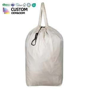 Sac à linge avec poignées et cordon de serrage, grand panier à linge lavable très résistant, sac à linge personnalisé pour la salle de sport et la maison - Product Image 1