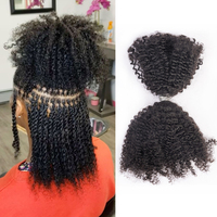 Cheveux Afro Crépu en Vrac 100% Naturels Couleur Personnalisée 30/1b/30 Qualité 12A, Cheveux Humains Afro Crépu en Vrac Pas Chers pour Tressage