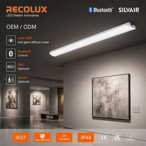 Lámpara LED Lineal de Superficie <span class=keywords><strong>DALI</strong></span>, Regulable en Intensidad y Temperatura de Color, para Salas de Exposiciones - Product Image 1