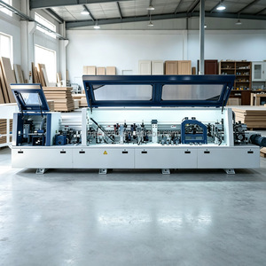 Bordatrice automatica per la lavorazione di mobili da dormitorio in legno di gomma con fresatura preliminare e arrotondamento angoli, per uso industriale - Product Image 1