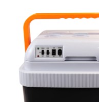 EVERCOOL Grande poignée Gris 24 Litres 12v Mini réfrigérateur compact rétro pour boissons Boîte de réfrigérateur de voiture