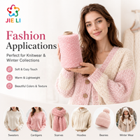 Fil de laine et coton mélangé fantaisie 4NM de haute qualité, doux, respectueux de la peau et chaud, idéal pour la production de pulls, cardigans et sweats à capuche d'hiver