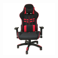 Chaise de jeu ergonomique de haute qualité, moins chère, en cuir véritable blanc et brun foncé, avec base pivotante en acier inoxydable et repose-pieds