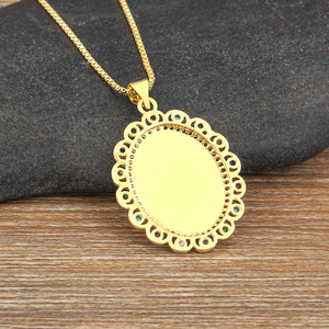 Qiku Tôn Giáo Đức Trinh Nữ Maria Chân Dung Mặt Dây Chuyền Phụ Nữ Đồng Vòng Cổ Vàng Màu Cầu Nguyện Đồ Trang Sức Hợp Thời Trang Quà Tặng Áo Len Chuỗi Phụ Kiện - Product Image 3