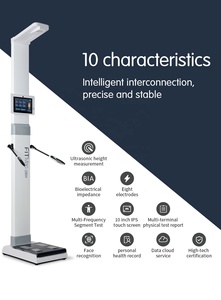 LCD Màn hình 8 điện cực phòng tập thể dục BMI chiều cao và trọng lượng đo lường quy mô thông minh thành phần cơ thể Màn hình máy - Product Image 3